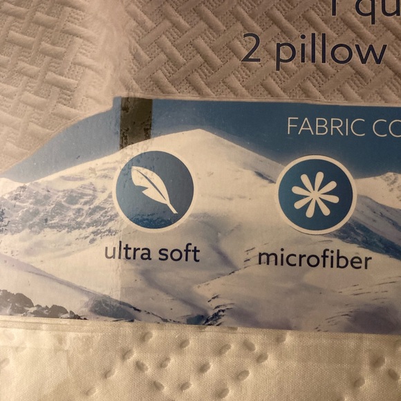 Bliss Cooling Quilt Set - White Queen New - Picture 4 of 9